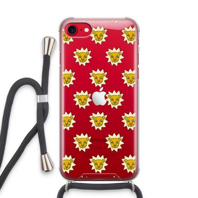 Leeuwenkoppen: iPhone SE 2020 Transparant Hoesje met koord