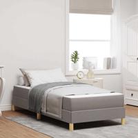 Boxspring bed Taupe en Bruin 90 x 190 cm