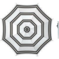 Parasol - Zwart/wit - D160 cm - incl. draagtas - parasolharing - 49 cm - Parasols - thumbnail