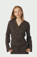 Neo Noir Blouse Simmi | Dark Brown