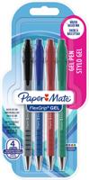 Paper Mate balpen Flexgrip Gel, blister van 4 geassorteerde stuks Paper Mate balpen Flexgrip Gel, blister van 4 geassorteerde stuks