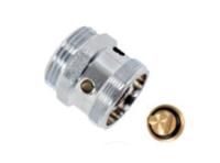 Kirchhoff Messing terugslagklep, chroom, M28 ET x 3/4" ET, met buisbeluchter - 98631120