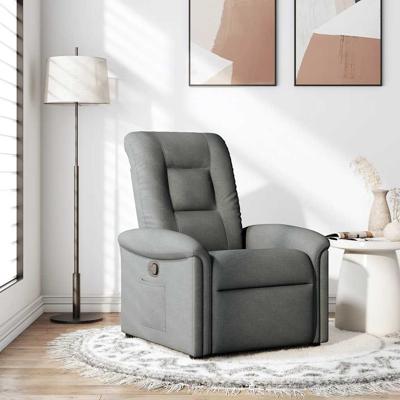 Fauteuil verstelbaar stof donkergrijs