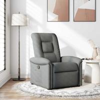 Fauteuil verstelbaar stof donkergrijs