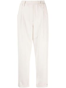 Brunello Cucinelli pantalon droit court - Tons neutres