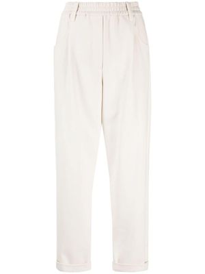 Brunello Cucinelli pantalon droit court - Tons neutres