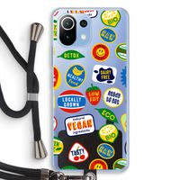 Fruitsticker: Xiaomi Mi 11 Lite Transparant Hoesje met koord