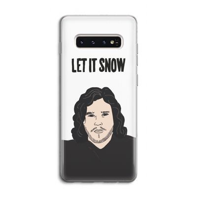 Let It Snow: Samsung Galaxy S10 4G Transparant Hoesje