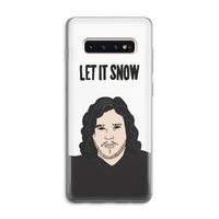 Let It Snow: Samsung Galaxy S10 4G Transparant Hoesje