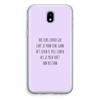 Gek: Samsung Galaxy J5 (2017) Transparant Hoesje