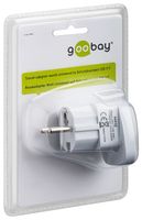 Goobay 94026 netstekker adapter Type F Type G (VK) Wit - thumbnail