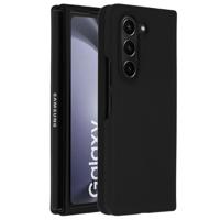 AccezzLiquid Silicone Backcover Samsung Galaxy Z Fold 5 Telefoonhoesje Zwart