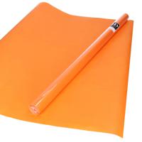 1x Rol kraft inpakpapier oranje 200 x 70 cm   -