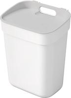 Curver ready to collect prullenbak GFT 10 liter wit-lichtgrijs