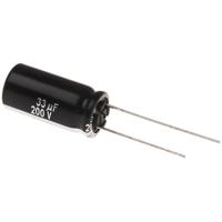 Panasonic Elektrolytische condensator Radiaal bedraad 5 mm 33 µF 200 V 20 % (Ø x l) 10 mm x 7.3 mm 1 stuk(s)