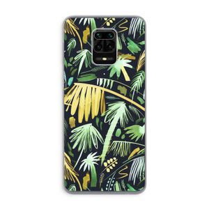 Tropical Palms Dark: Xiaomi Redmi Note 9 Pro Transparant Hoesje