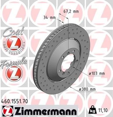Remschijf FORMULA Z REMSCHIJF 460155170