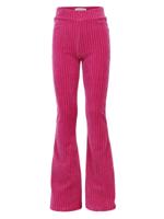 LOOXS Little winter velvet broek meisjes - roze- rib