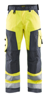 Blåkläder Werkbroek High-Vis zonder spijkerzakken 15661811 | HIgh Vis Geel/Medium Grijs | Maat 48 - 7330509755785