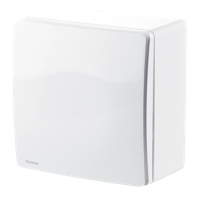 Blauberg Badkamerventilator Opbouw - Valeo-eh 35/60 - Ø 80mm - Met Automatische Vochtsensor