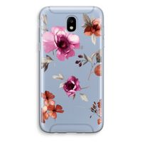 Geschilderde bloemen: Samsung Galaxy J5 (2017) Transparant Hoesje