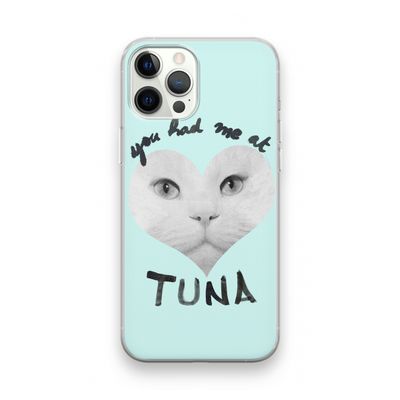 You had me at tuna: iPhone 12 Pro Transparant Hoesje