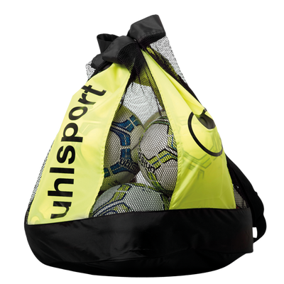 Uhlsport Ballenzak voor 16 ballen Zwart fluogeel