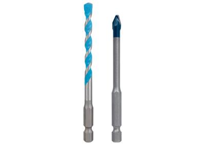 Bosch Accessoires Universeelboor HEX-9 MultiConstruction + HEX-9 Tegelboor Hard Ceramic | 6mm - 2608902366