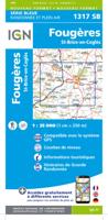 Wandelkaart 1317 SB - Serie Bleue Fougères - St-Brice-en-Coglès | IGN - Institut Géographique National