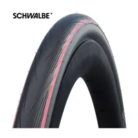 SCHWALBE vouwband lugano ii active 25-622 zwart/rood