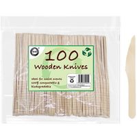 Wegwerp messen duurzaam hout - 100x   -