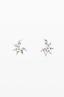 Zilveren stervormige oorbellen Zalio - BLACK - U