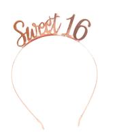 Diadeem Sweet 16 Rosegoud