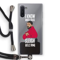 Sleigh Bells Ring: Samsung Galaxy Note 10 Transparant Hoesje met koord