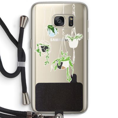 Hang In There: Samsung Galaxy S7 Transparant Hoesje met koord