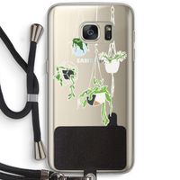 Hang In There: Samsung Galaxy S7 Transparant Hoesje met koord
