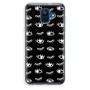 Eye pattern #3: Samsung Galaxy A6 (2018) Transparant Hoesje