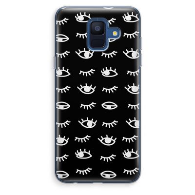 Eye pattern #3: Samsung Galaxy A6 (2018) Transparant Hoesje