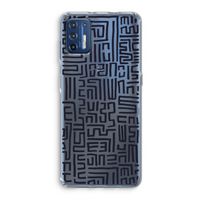 Moroccan Print: Motorola Moto G9 Plus Transparant Hoesje