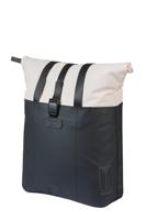 Basil shopper vive mik hooks 15-20l gebroken wit/zwart