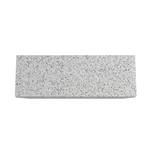 Storke Edge staand badmeubel 150 x 52 cm beton donkergrijs met Tavola enkel of dubbel wastafelblad in mat wit/zwart terrazzo