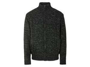 LIVERGY Gebreide heren vest (XL, Donkergrijs)
