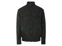 LIVERGY Gebreide heren vest (XL, Donkergrijs)