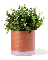 HEMA Bloempot Ø12x14cm keramiek ribbel terra (terra)