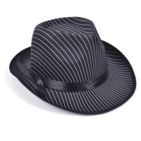 Rubies Carnaval verkleed hoed voor een Maffia/gangster - zwart - polyester - heren/dames   -