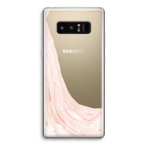 Peach bath: Samsung Galaxy Note 8 Transparant Hoesje