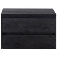 Dante Badmeubelset 80 cm - Black Oak - Wastafelbovenblad