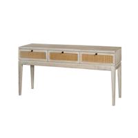 Tower Living Sidetable Vincenza Mangohout en rotan, 150cm - Naturel