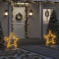 VidaXL Kerstverlichting met ster 115 led&apos;s 85 cm