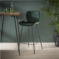 Davidi Design Ela Groen Velvet Barstoel set van 4